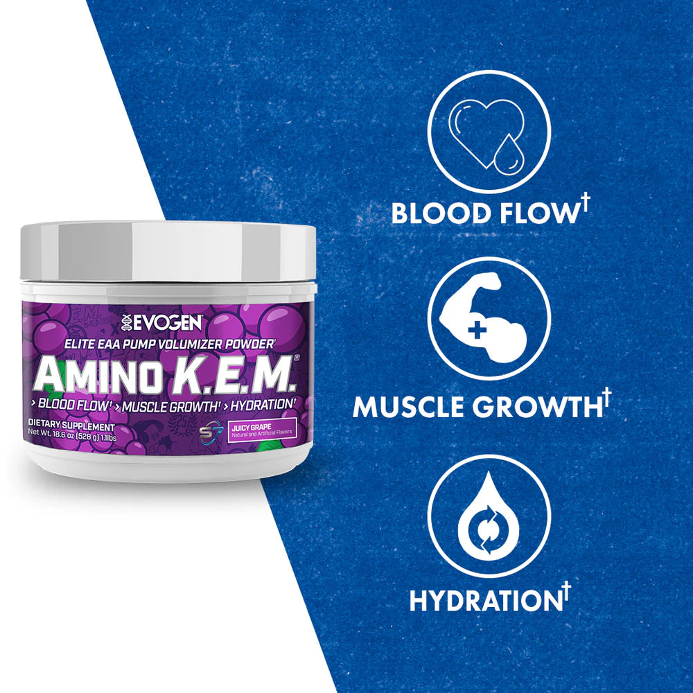 Evogen | Nutrition Amino K.E.M Juicy Grape | 30 Servings