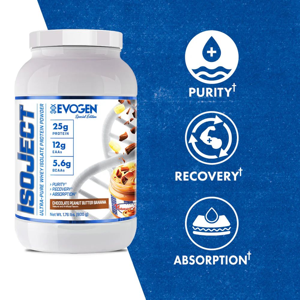 EVOGEN | Isoject Chocolate Peanut Butter Banana 1.76lb | 25 Servings