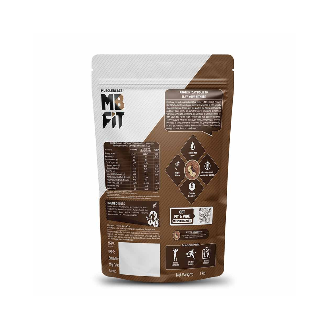 Muscleblaze High Protein Oats-Dark Chocolate-1 kg