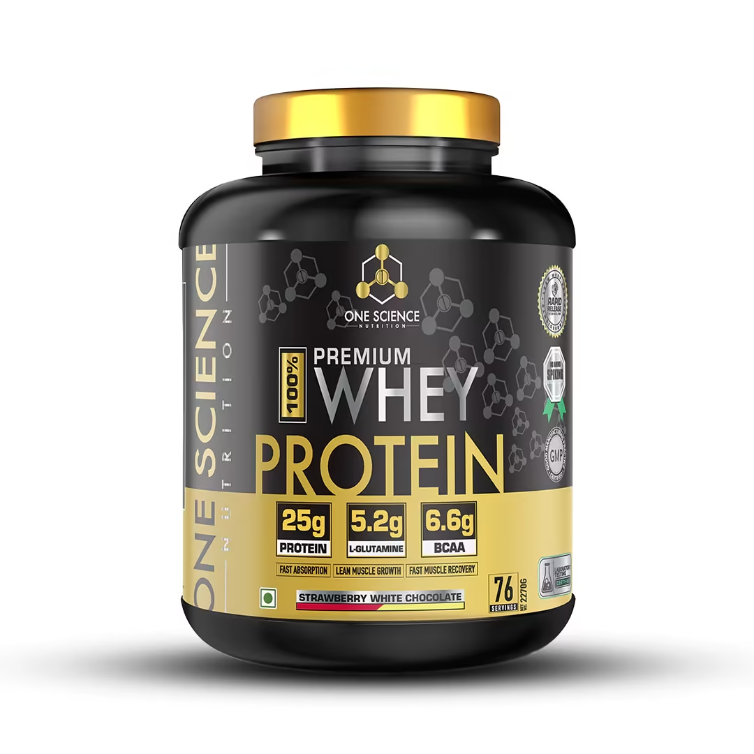 One Science Premium Whey Protein 2270 gm Strawberry White Chocolate