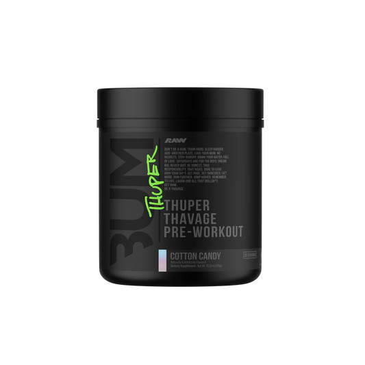 RAW BUM THUPER THAVAGE PRE WORKOUT COTTON CANDY 516GM